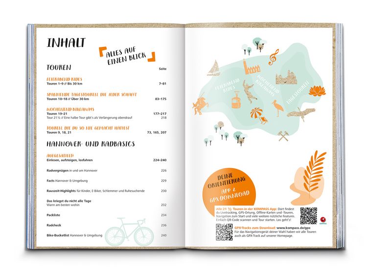 Produktbild: KOMPASS Radvergn&uuml;gen in und um Hannover