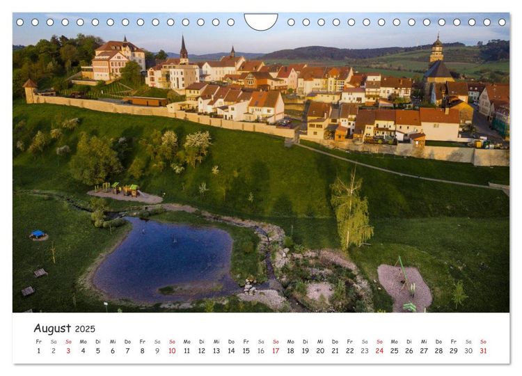 Dörfer in schöner Landschaft (Wandkalender 2025 DIN A4 quer), CALVENDO Monatskalender