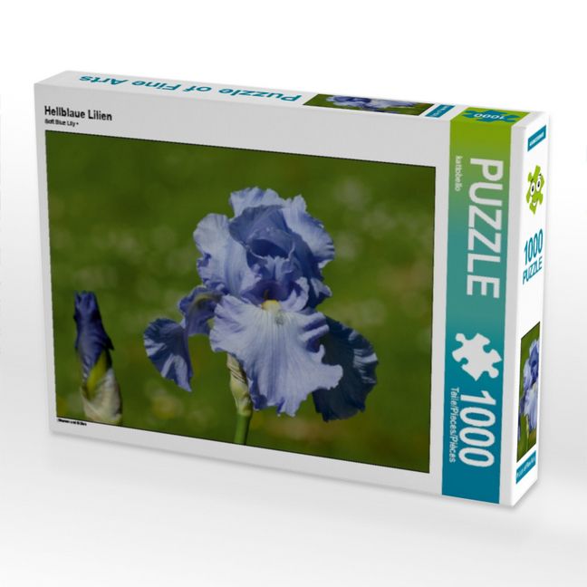 Produktbild: CALVENDO Puzzle Hellblaue Lilien | 1000 Teile Lege-Gr&ouml;&szlig;e 64x48cm Foto-Puzzle f&uuml;r gl&uuml;ckliche Stunden