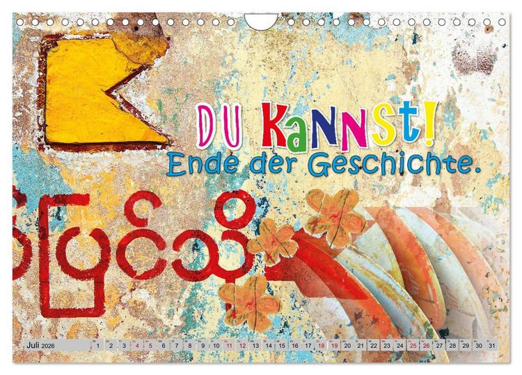 Produktbild: Optimisten leben l&auml;nger (Wandkalender 2026 DIN A4 quer), CALVENDO Monatskalender