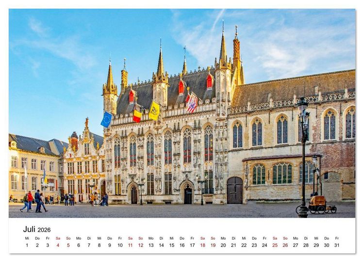 Produktbild: Br&uuml;gge - malerische Stadt mit Charme (Wandkalender 2026 DIN A3 quer), CALVENDO Monatskalender