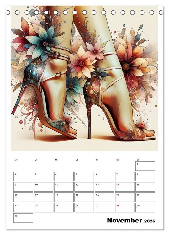 Produktbild: High Heels Zauber (Tischkalender 2026 DIN A5 hoch), CALVENDO Monatskalender