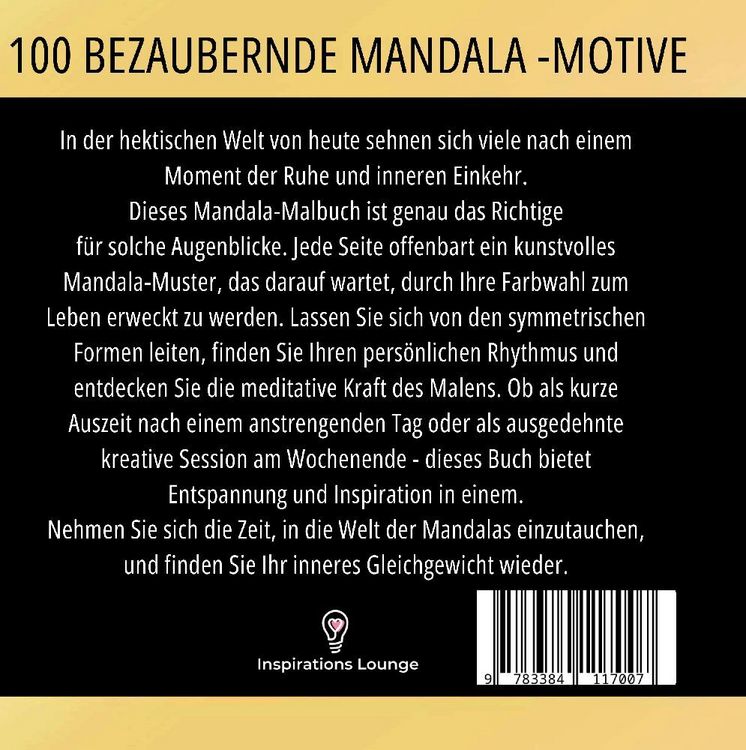 Produktbild: Mandalas zum Tr&auml;umen: 100 inspirierende Motive f&uuml;r Ruhe und Kreativit&auml;t!
