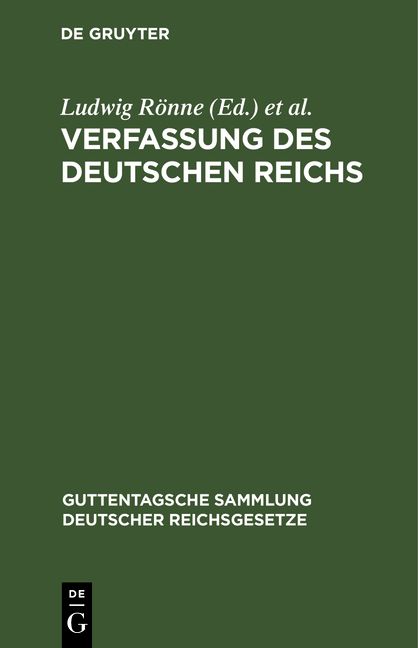 Produktbild: Verfassung des Deutschen Reichs