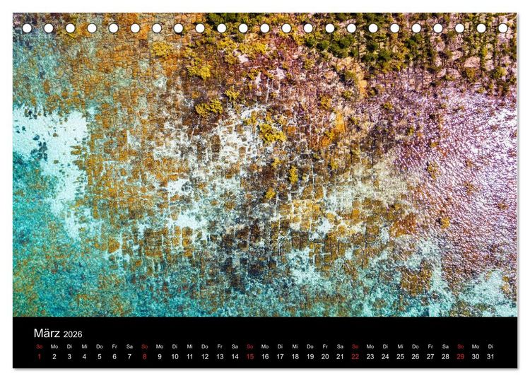 Produktbild: Australien 2026 Kimberley aus der Vogelperspektive (Tischkalender 2026 DIN A5 quer), CALVENDO Monatskalender
