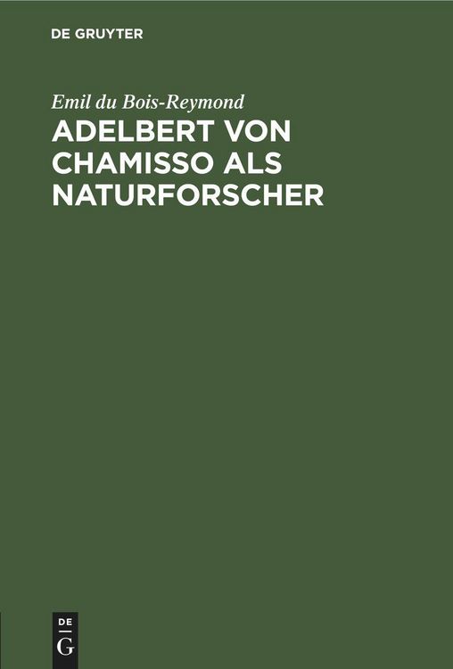 Produktbild: Adelbert von Chamisso als Naturforscher