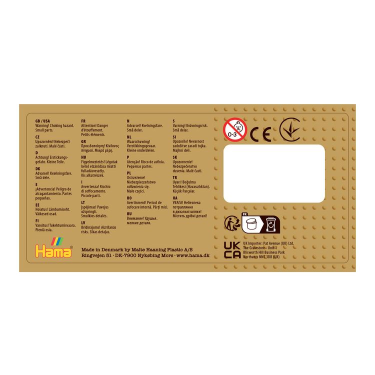Produktbild: Hama&reg; B&uuml;gelperlen Maxi - Vollton Mix 1400 Perlen (6 Farben) in Aufbewahrungsdo