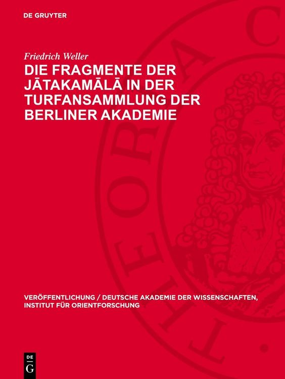 Produktbild: Die Fragmente der Jātakamālā in der Turfansammlung der Berliner Akademie