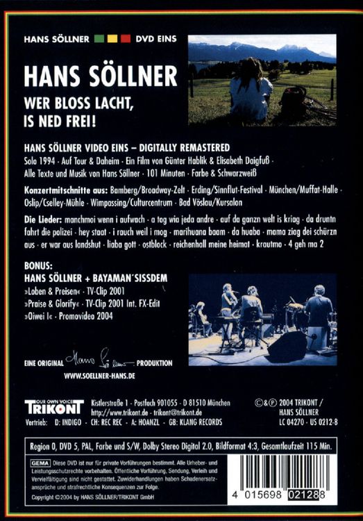 Produktbild: Hans S&ouml;llner - Wer blo&szlig; lacht, is ned frei!