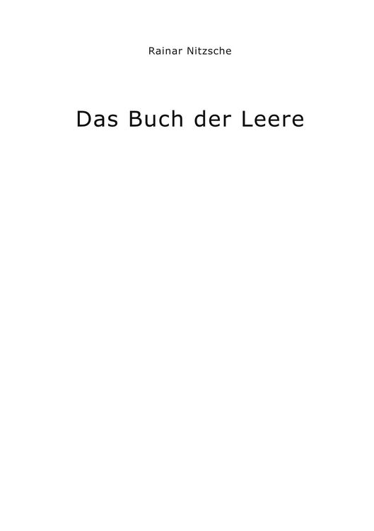 Produktbild: Das Buch der Leere