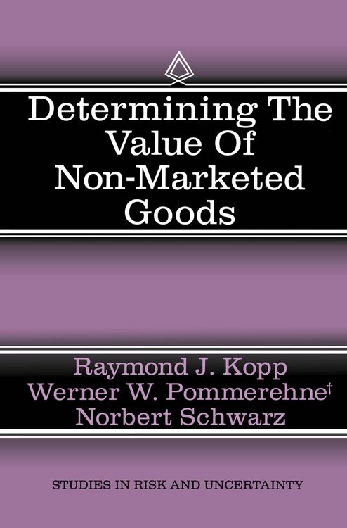 Produktbild: Determining the Value of Non-Marketed Goods