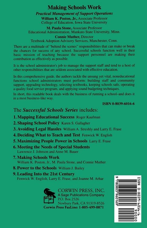 Produktbild: Making Schools Work