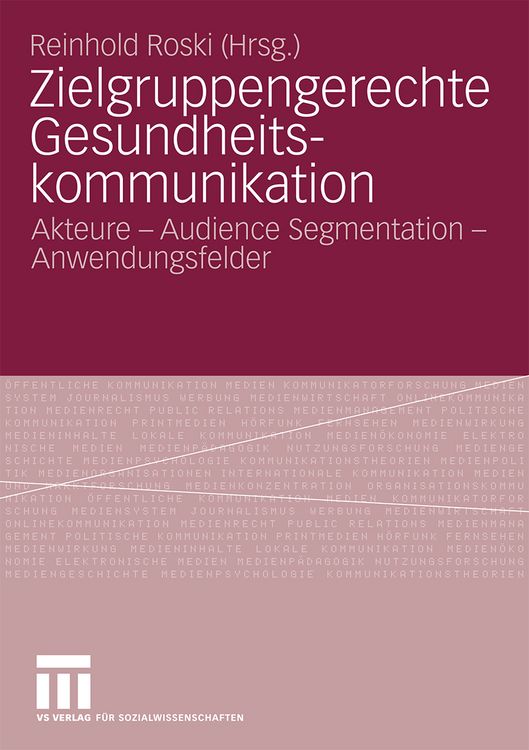 Produktbild: Zielgruppengerechte Gesundheitskommunikation