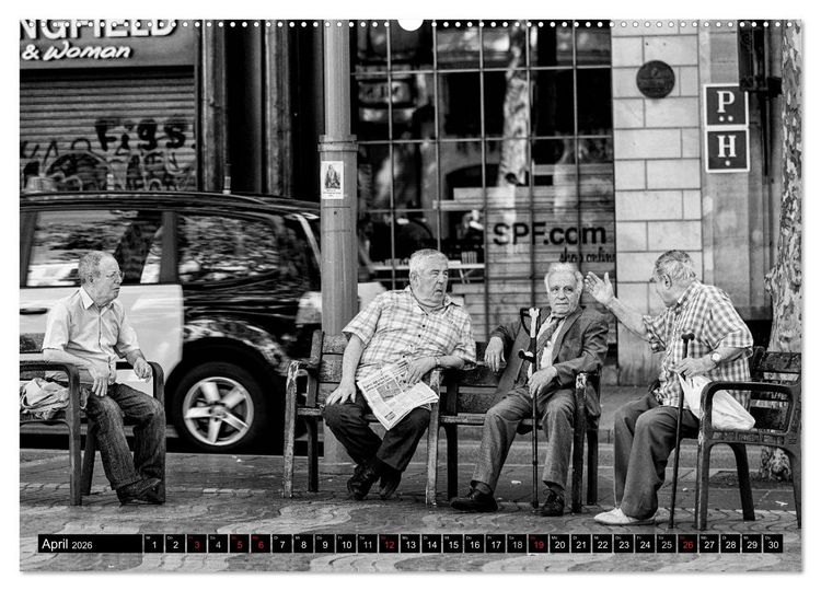 Produktbild: Streetlife Barcelona (Wandkalender 2026 DIN A2 quer), CALVENDO Monatskalender