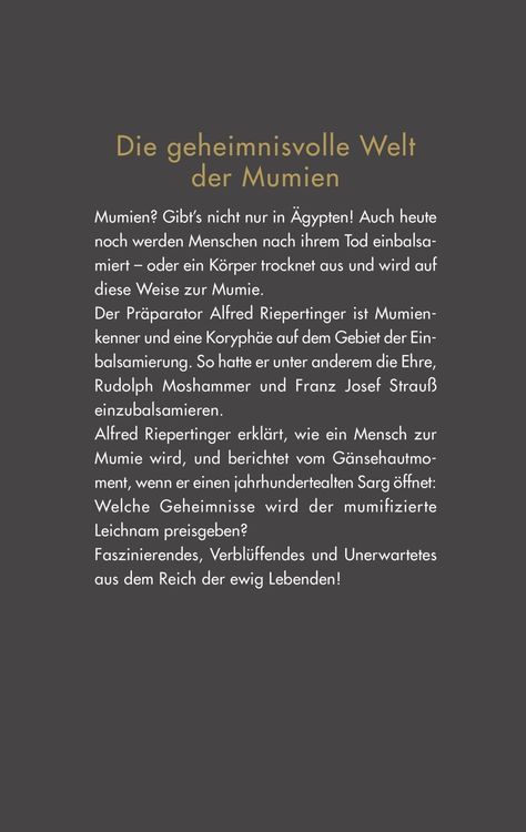 Produktbild: Mumien
