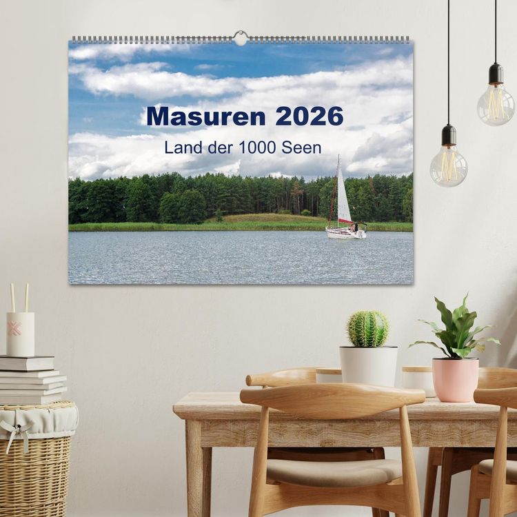 Produktbild: Masuren 2026 - Land der 1000 Seen (Wandkalender 2026 DIN A2 quer), CALVENDO Monatskalender