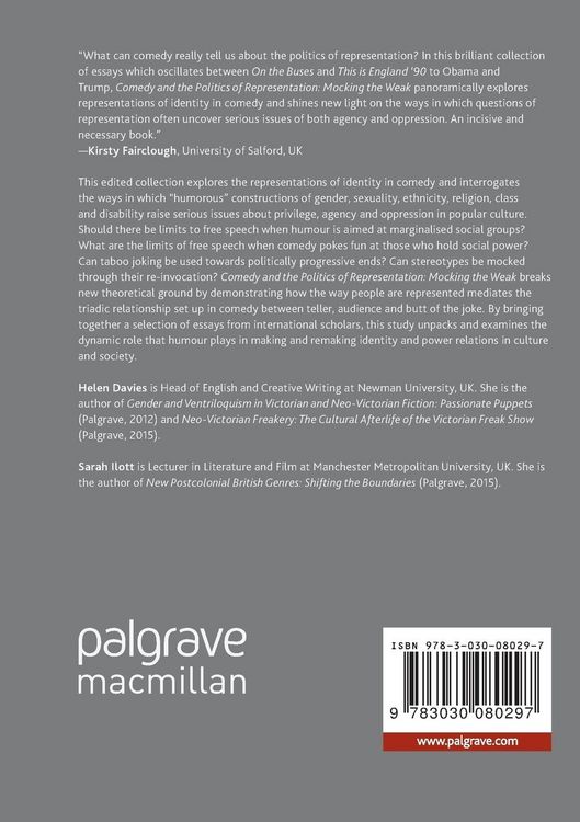 Produktbild: Comedy and the Politics of Representation