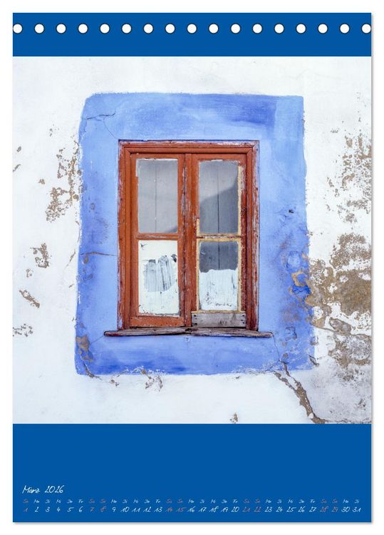 Produktbild: Alte Fenster (Tischkalender 2026 DIN A5 hoch), CALVENDO Monatskalender