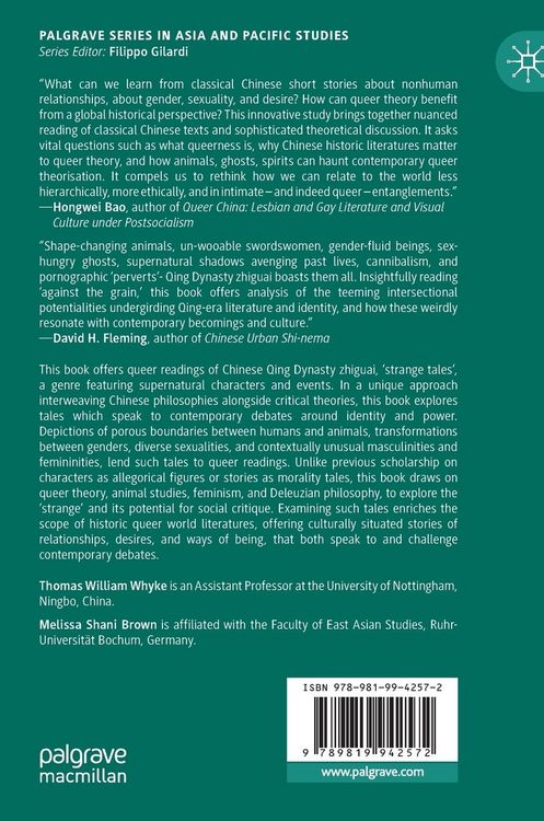 Produktbild: Queering Gender, Sexuality, and Becoming-Human in Qing Dynasty Zhiguai