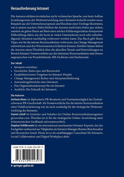 Produktbild: Herausforderung Intranet