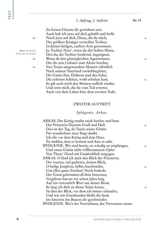 Produktbild: Iphigenie auf Tauris von Johann Wolfgang von Goethe (Textausgabe)
