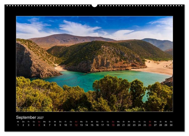 Produktbild: Die Trauminsel Sardinien (hochwertiger Premium Wandkalender 2027 DIN A2 quer), Kunstdruck in Hochglanz