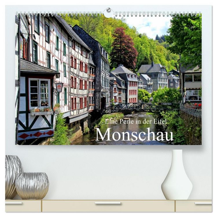 Produktbild: Eine Perle in der Eifel - Monschau (hochwertiger Premium Wandkalender 2026 DIN A2 quer), Kunstdruck in Hochglanz