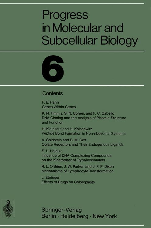 Produktbild: Progress in Molecular and Subcellular Biology
