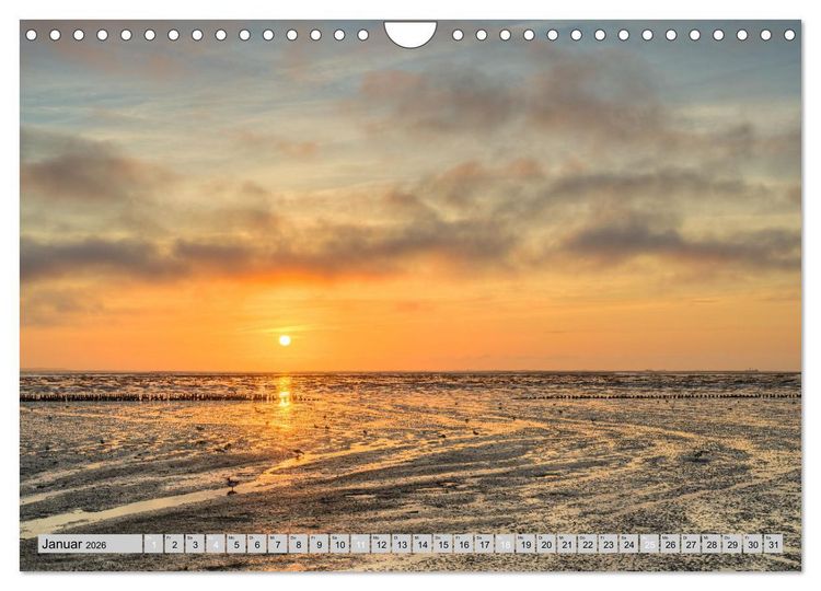 Produktbild: Wundersch&ouml;nes Amrum (Wandkalender 2026 DIN A4 quer), CALVENDO Monatskalender
