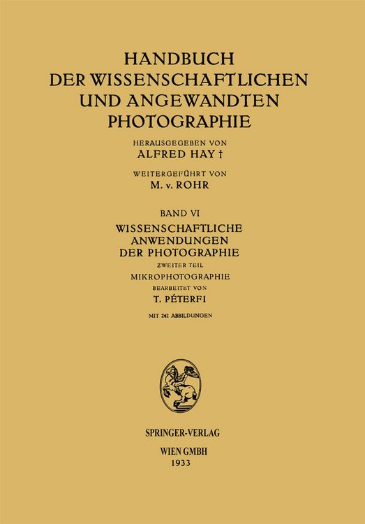 Produktbild: Wissenschaftliche Anwendungen der Photographie
