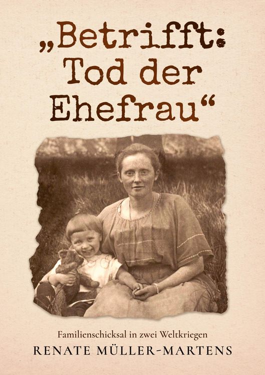 Produktbild: Betrifft: Tod der Ehefrau
