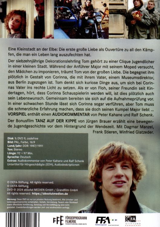 Produktbild: Vorspiel (inkl. Bonusfilm "Tanz auf der Kippe" von J&uuml;rgen Brauer) (Neuauflage)