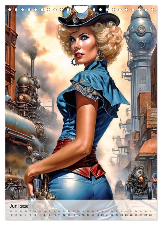 Produktbild: Ladies mit Steampunk-Flair (Wandkalender 2026 DIN A4 hoch), CALVENDO Monatskalender