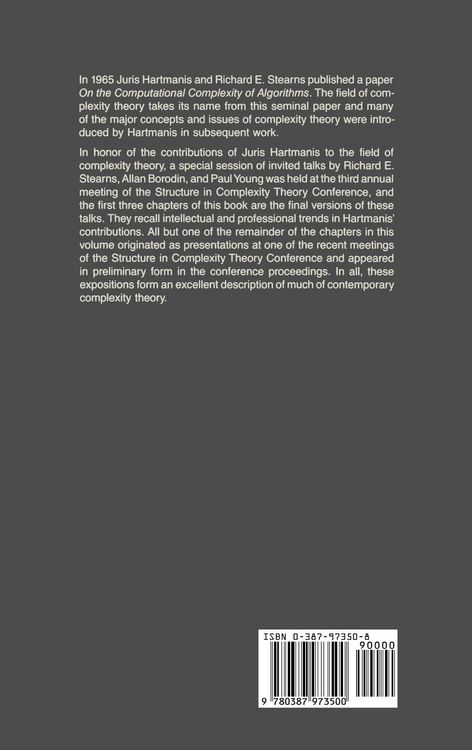 Produktbild: Complexity Theory Retrospective