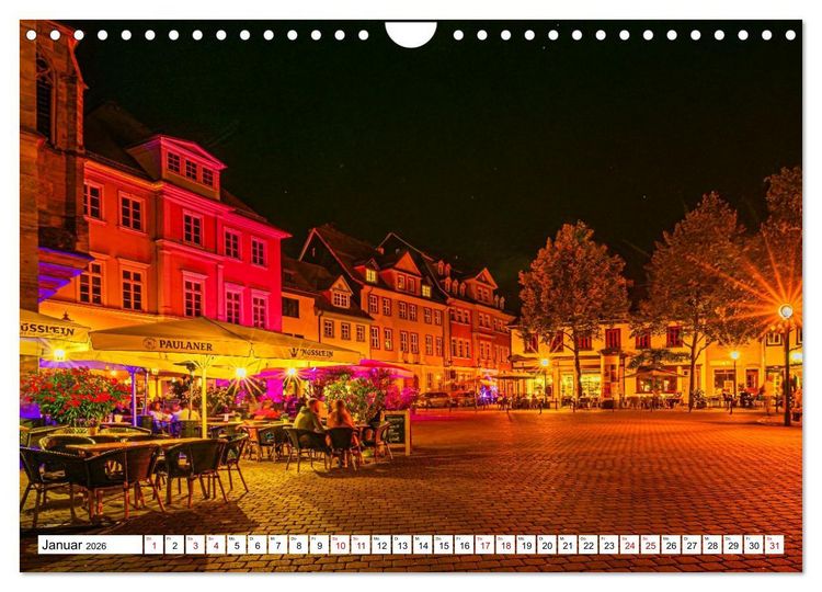 Produktbild: Rund um die Kr&auml;merbr&uuml;cke - Ein St&uuml;ck Mittelalter in Erfurt (Wandkalender 2026 DIN A4 quer), CALVENDO Monatskalender