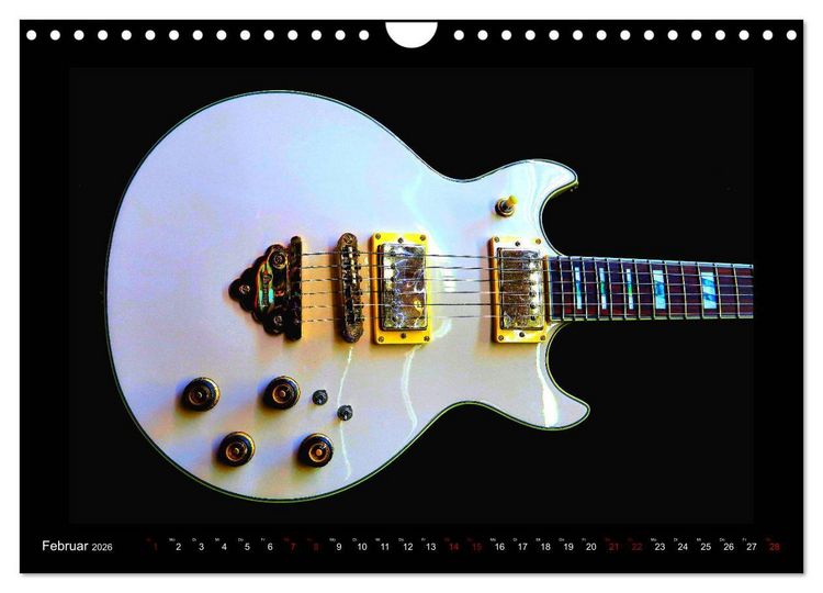 Produktbild: Rockgitarren im Blitzlicht (Wandkalender 2026 DIN A4 quer), CALVENDO Monatskalender