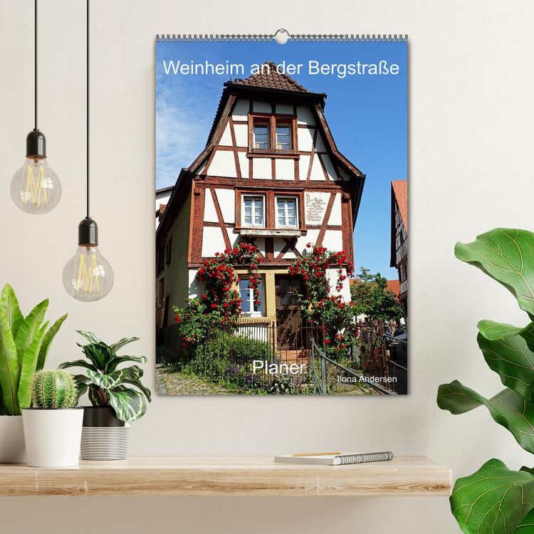 Produktbild: Weinheim an der Bergstra&szlig;e Planer (Wandkalender 2026 DIN A2 hoch), CALVENDO Monatskalender