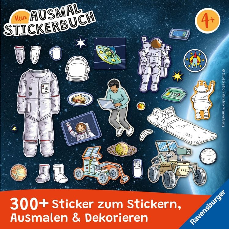 Produktbild: Mein Ausmalstickerbuch - Weltraum