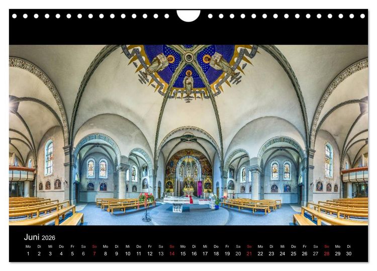 Produktbild: Kapellen, Kirchen und Kathedralen 2026 (Wandkalender 2026 DIN A4 quer), CALVENDO Monatskalender