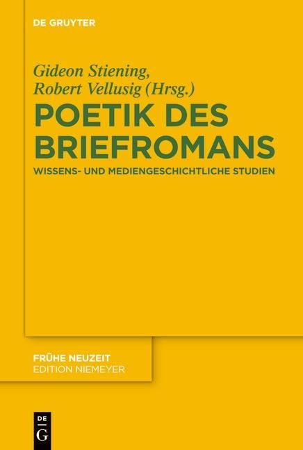 Produktbild: Poetik des Briefromans