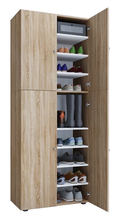 Produktbild: XXL Holz Gro&szlig;er Schuhschrank Schuhkommode Lona 9