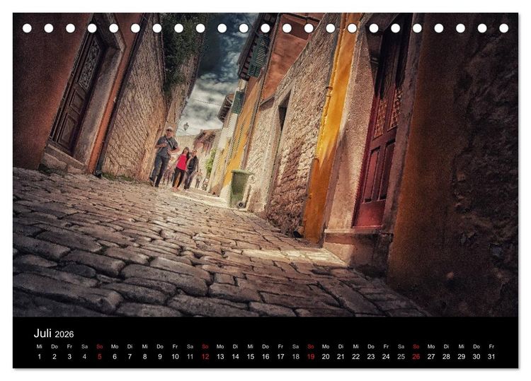 Produktbild: Rovinj Impressionen (Tischkalender 2026 DIN A5 quer), CALVENDO Monatskalender