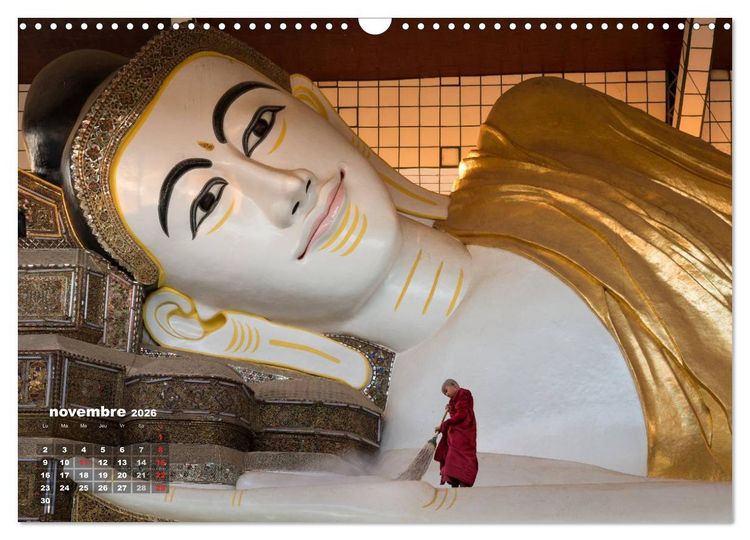 Produktbild: BIRMANIE MYANMAR (Calendrier mural 2026 DIN A3 vertical), CALVENDO calendrier mensuel
