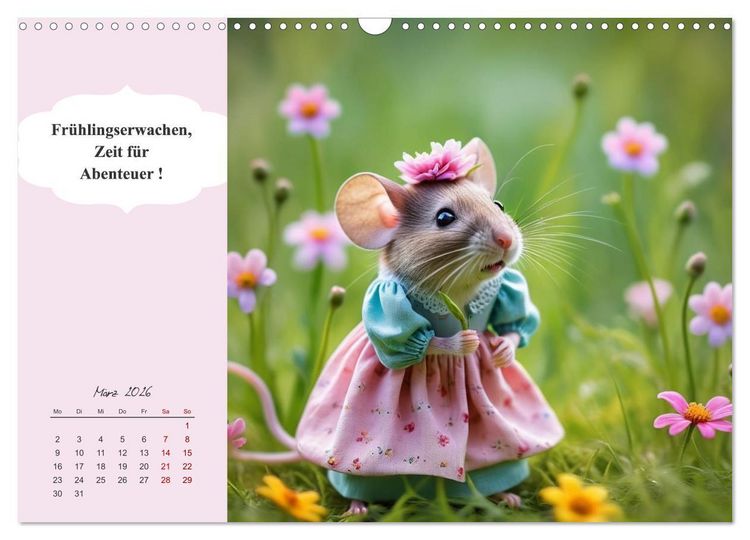 Produktbild: Tierische Herzensbrecher - Charmante Tiere mit ihren Botschaften (Wandkalender 2026 DIN A3 quer), CALVENDO Monatskalender