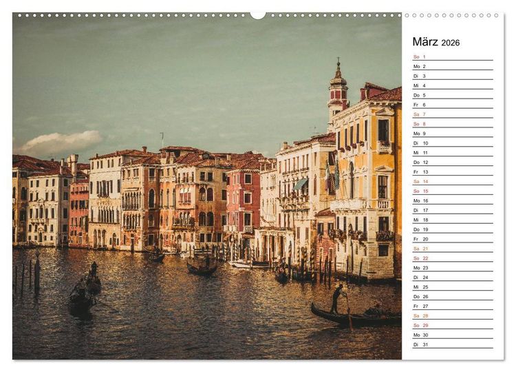 Produktbild: Traumstadt Venedig (Wandkalender 2026 DIN A2 quer), CALVENDO Monatskalender