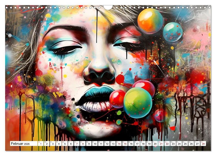 Produktbild: Street Art Graffiti (Wandkalender 2026 DIN A3 quer), CALVENDO Monatskalender