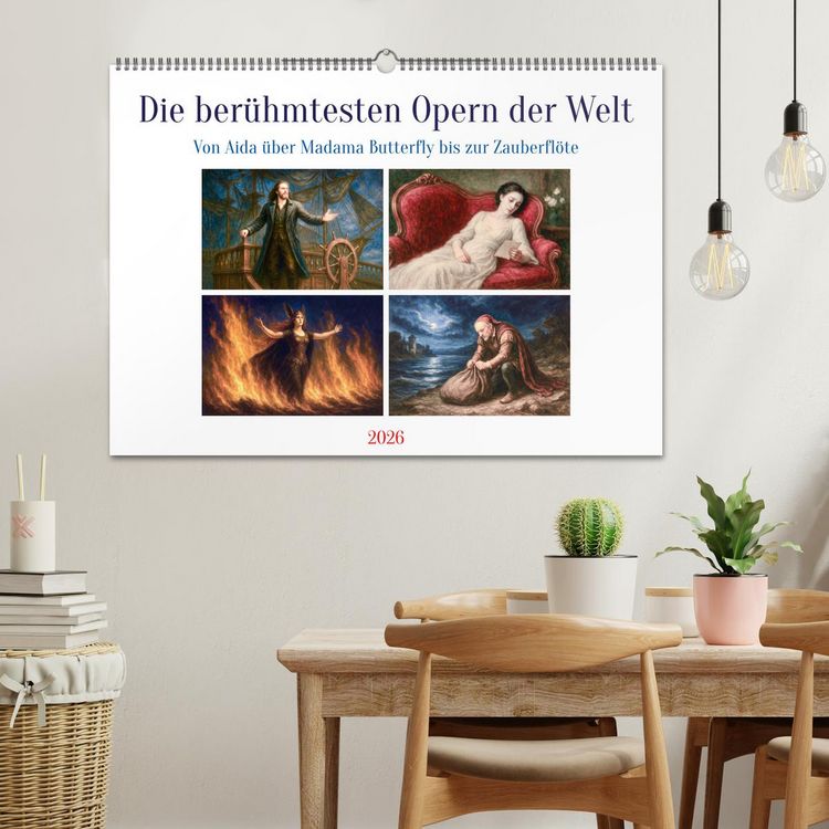 Produktbild: Die ber&uuml;hmtesten Opern der Welt (Wandkalender 2026 DIN A2 quer), CALVENDO Monatskalender