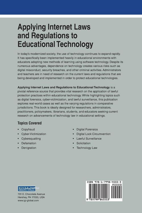 Produktbild: Applying Internet Laws and Regulations to Educational Technology