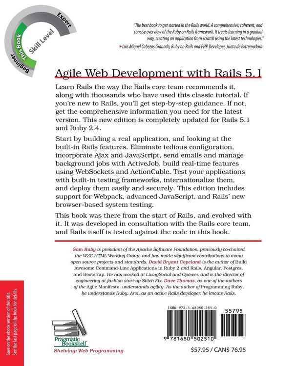 Produktbild: Agile Web Development with Rails 5.1