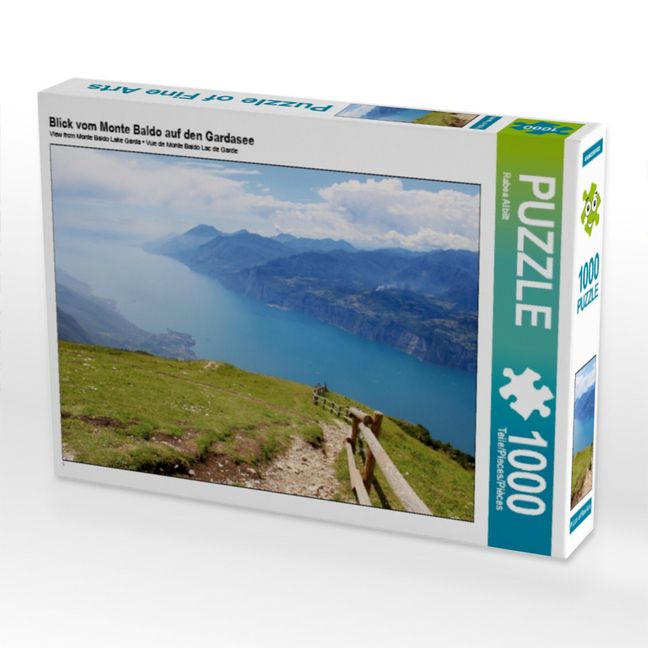 Produktbild: CALVENDO Puzzle Blick vom Monte Baldo auf den Gardasee | 1000 Teile Lege-Gr&ouml;&szlig;e 64x48cm Foto-Puzzle f&uuml;r gl&uuml;ckliche Stunden